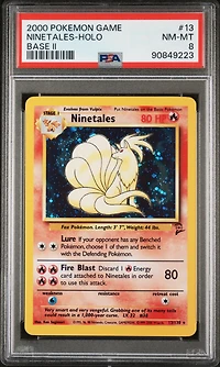 2000 Pokemon Game Base Ii 13 Ninetales PSA 8