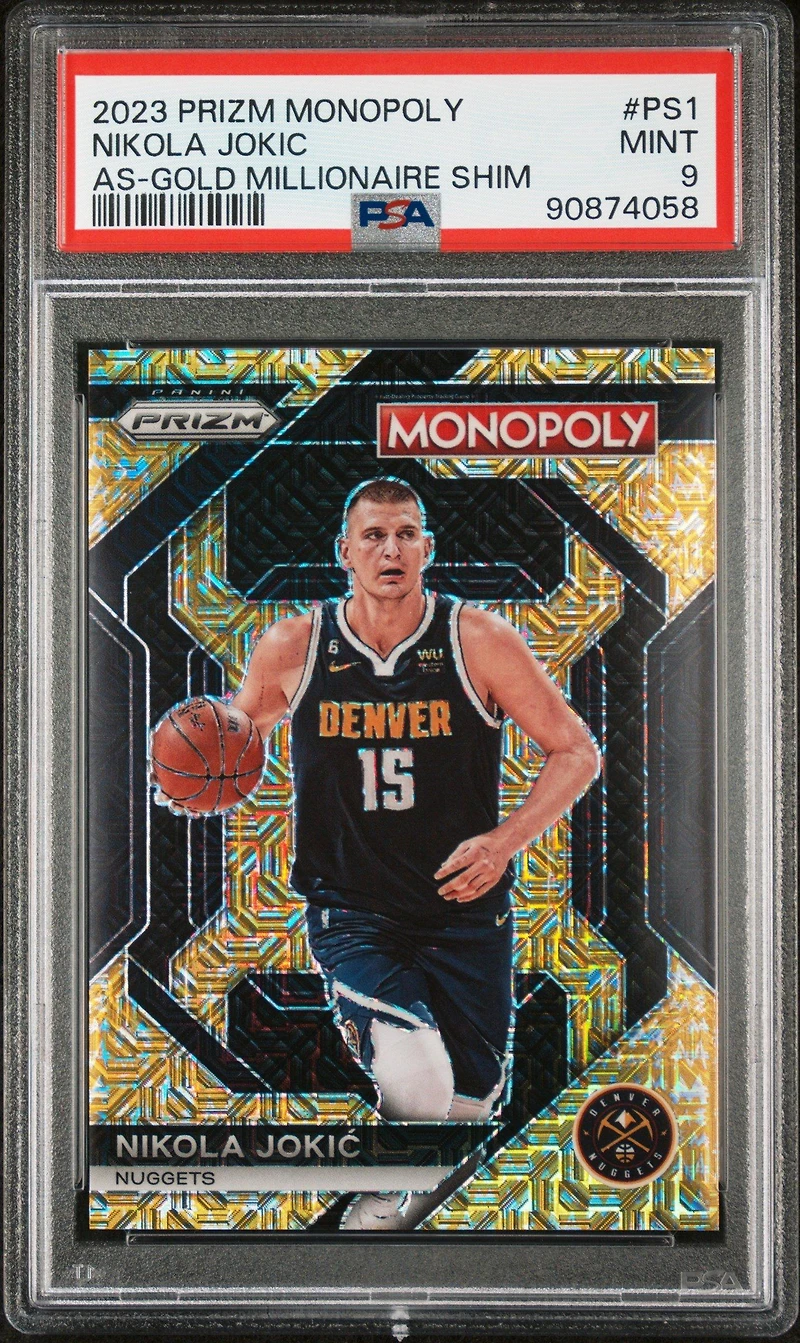 2023 Panini Prizm Monopoly All-star Ps1 Nikola Jokic PSA 9