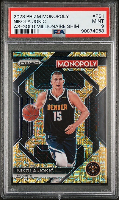 2023 Panini Prizm Monopoly All-star Ps1 Nikola Jokic PSA 9