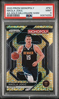2023 Panini Prizm Monopoly All-star Ps1 Nikola Jokic PSA 9