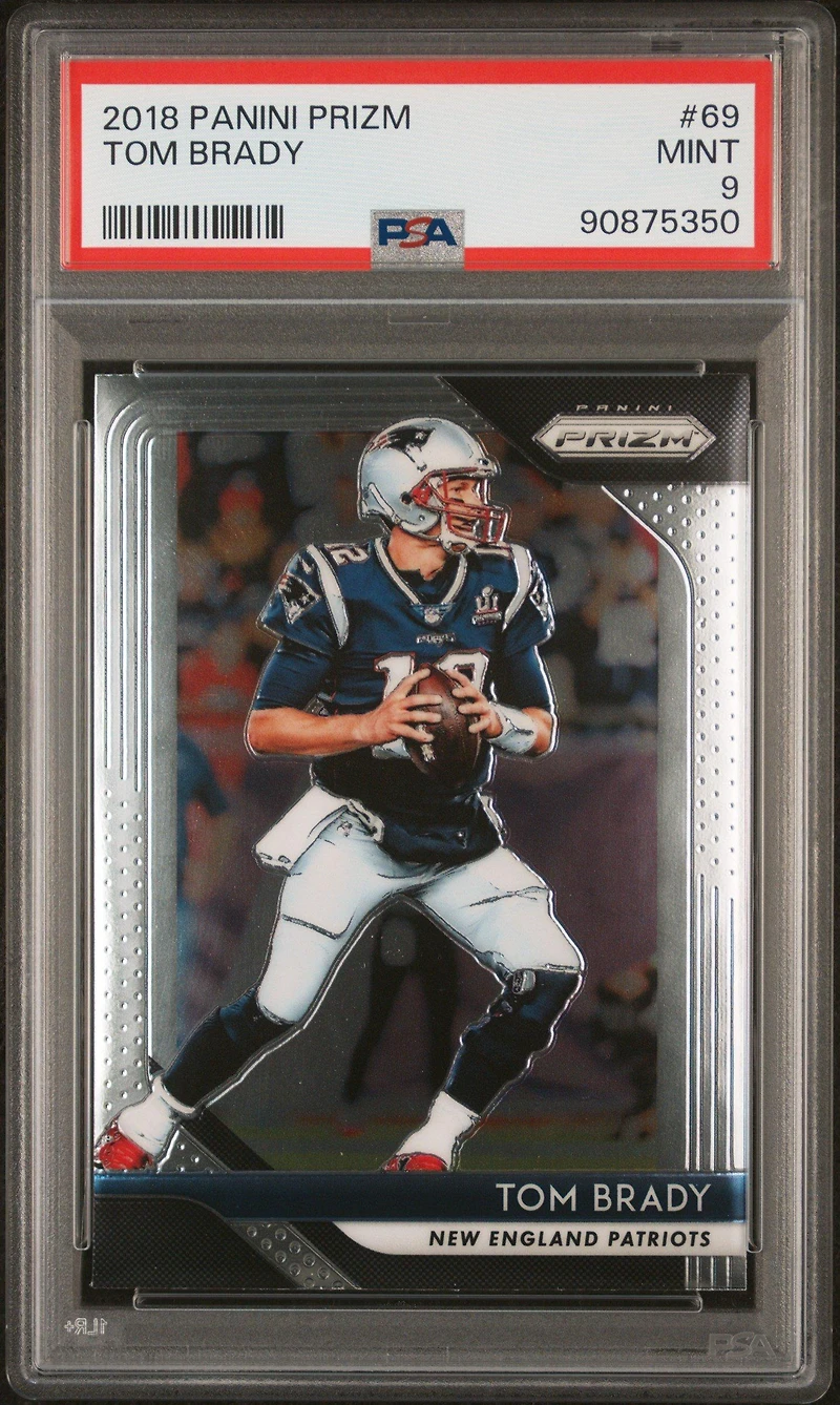 2018 Panini Prizm 69 Tom Brady PSA 9