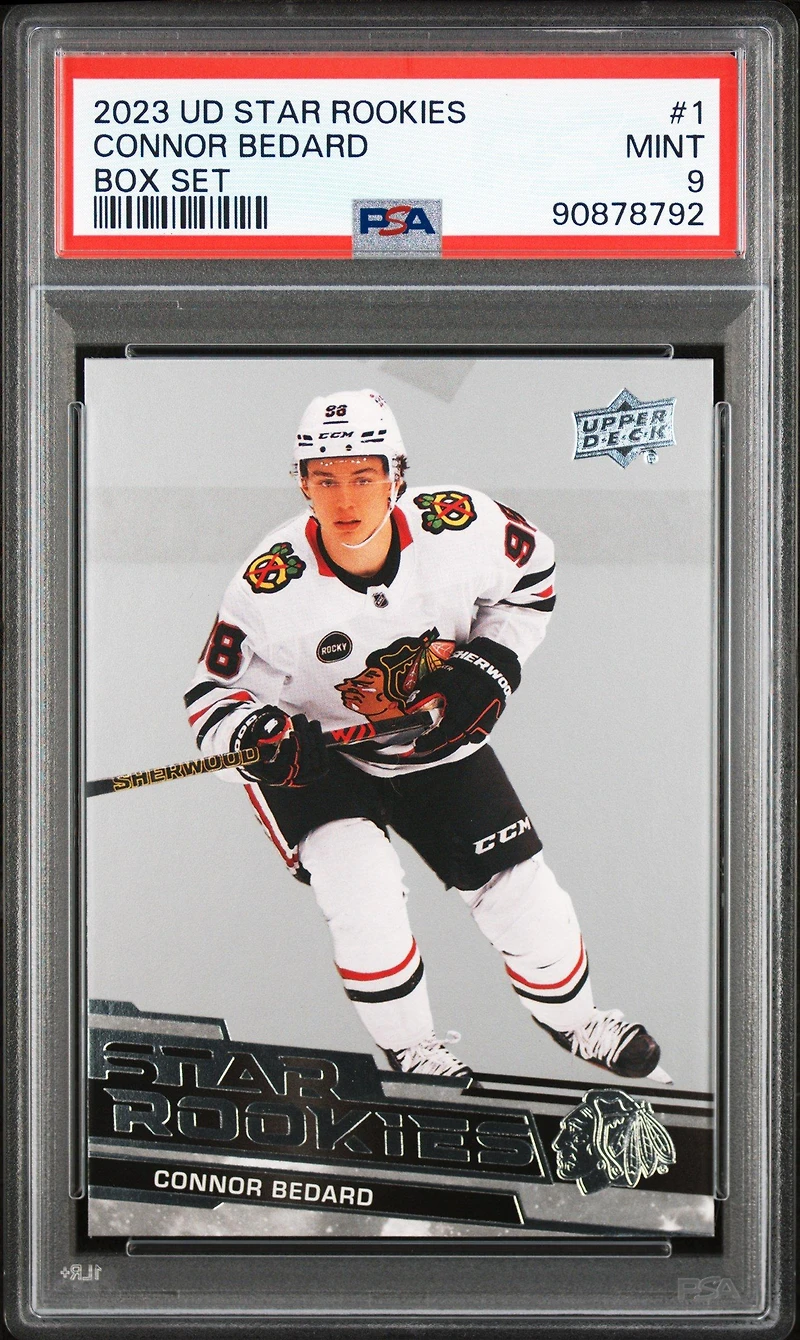 2023 Upper Deck Nhl Star Rookies Box Set 1 Connor Bedard PSA