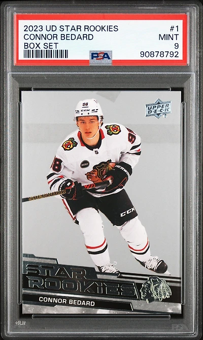 2023 Upper Deck Nhl Star Rookies Box Set 1 Connor Bedard PSA