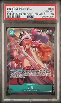 2023 One Piece Japanese Premium Card Collection -best Selection Vol.1- 036 Nami PSA 10