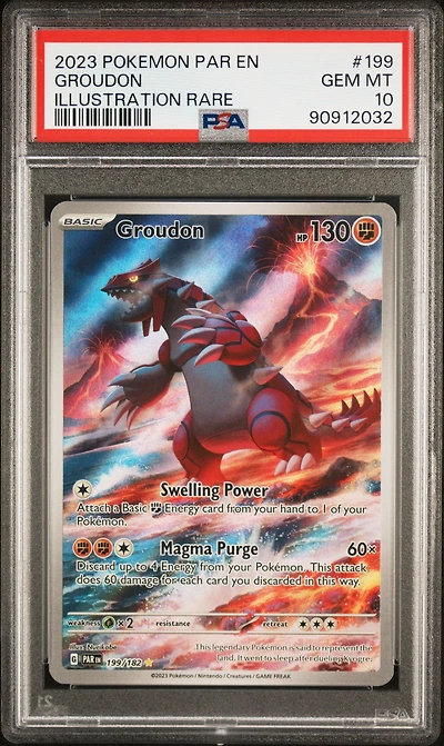2023 Pokemon Par En-paradox Rift 199 Groudon PSA 10