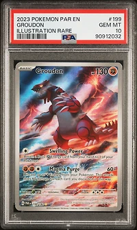 2023 Pokemon Par En-paradox Rift 199 Groudon PSA 10