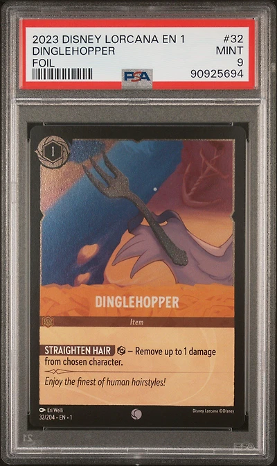 2023 Disney Lorcana En 1-the First Chapter 32 Dinglehopper Foil PSA 9