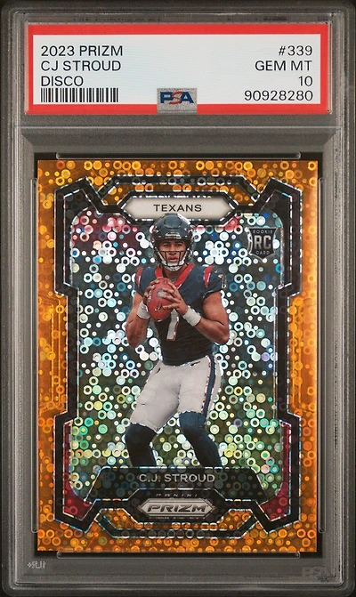 2023 Panini Prizm 339 Cj Stroud Disco Prizm PSA