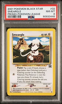2001 Pokemon Promo Black Star 32 Smeargle PSA 8