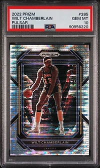 2022 Panini Prizm 285 Wilt Chamberlain Pulsar PSA 10