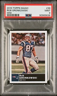 2010 Topps Magic 26 Rob Gronkowski Mini PSA 9