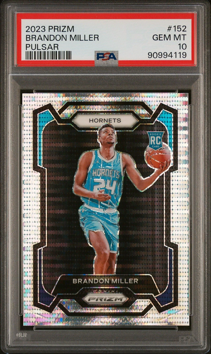 2023 Panini Prizm 152 Brandon Miller Pulsar PSA 10
