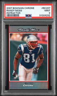 2007 Bowman Chrome Bc207 Randy Moss Refractor PSA 9