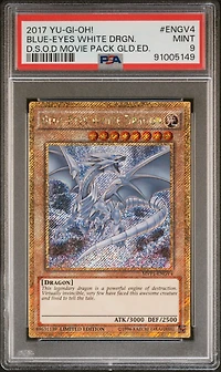 2017 Yu-gi-oh! The Dark Side Of Dimensions Movie Pack Gold Edition Engv4 Blue PSA