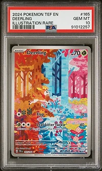 2024 Pokemon Tef En-temporal Forces 165 Deerling PSA 10