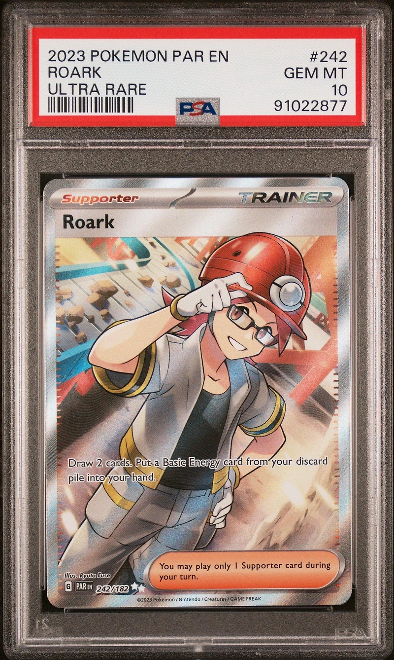 2023 Pokemon Par En-paradox Rift 242 Roark Ultra Rare PSA 10