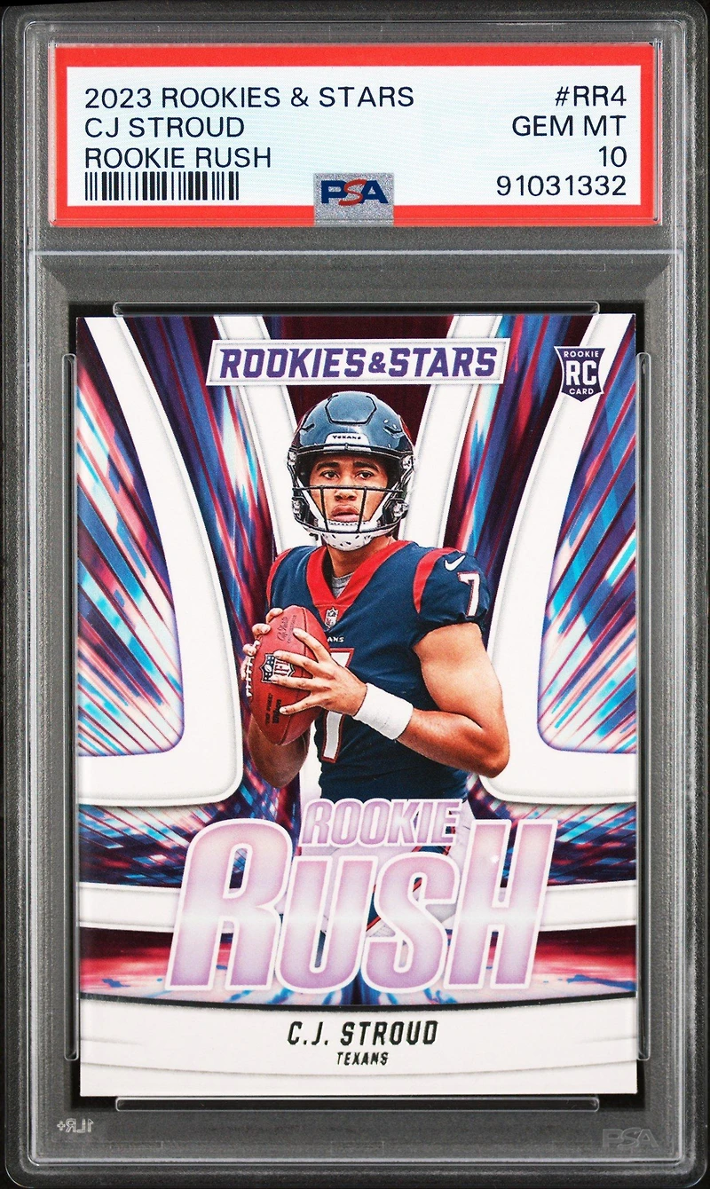 2023 Panini Rookies & Stars Rookie Rush Rr4 Cj Stroud PSA 10