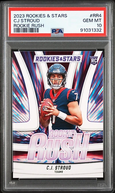 2023 Panini Rookies & Stars Rookie Rush Rr4 Cj Stroud PSA 10