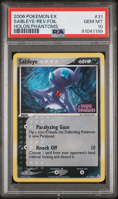 2006 Pokemon Ex Holon Phantoms 31 Sableye PSA