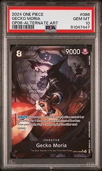 2024 One Piece Op06-wings Of The Captain Gecko Moria Alternate Art PSA 10
