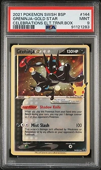 2021 Pokemon Swsh Black Star Promo 144 Greninja PSA 9