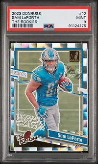 2023 Panini Donruss The Rookies 12 Sam Laporta PSA 9