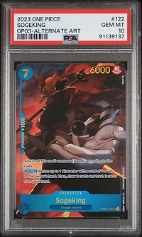 2023 One Piece Pillars Of Strength 122 Sogeking Alternate Art PSA 10
