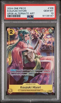 2024 One Piece Wings Of The Captain 106 Kozuki Hiyori Alternate Art PSA 10