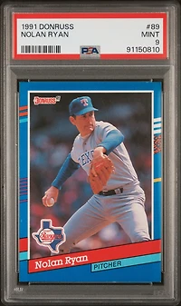 1991 Donruss 89 Nolan Ryan PSA 9