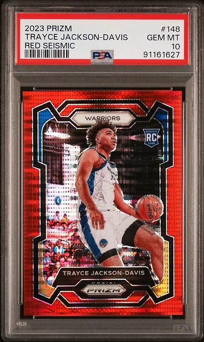 2023 Panini Prizm 148 Trayce Jackson-davis Red Seismic PSA 10