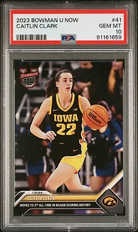 2023 Bowman U Now Caitlin Clark PSA 10