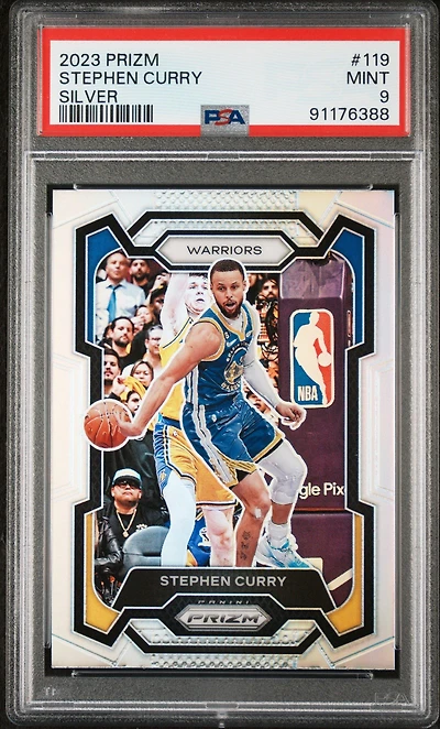 2023 Panini Prizm 119 Stephen Curry Silver Prizm PSA 9