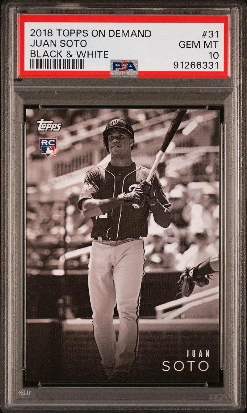 2018 Topps On Demand Black & White 31 Juan Soto PSA 10