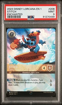 2023 Disney Lorcana En 1-the First Chapter 206 Stitch PSA 9