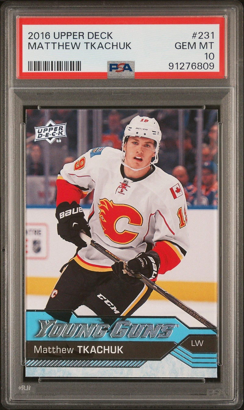 2016 Upper Deck 231 Matthew Tkachuk PSA 10