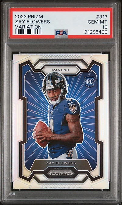2023 Panini Prizm 317 Zay Flowers Variation PSA