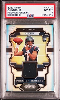 2023 Panini Prizm Premier Jerseys Pjcjs Cj Stroud PSA 8