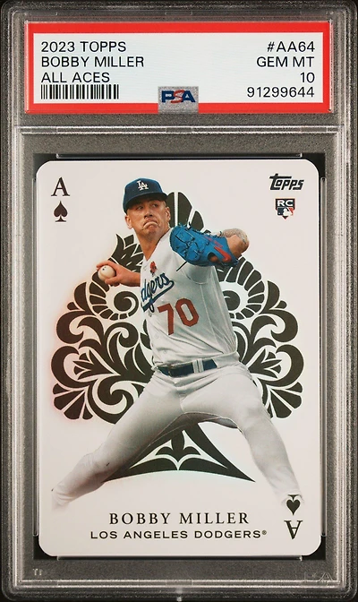 2023 Topps All Aces Aa64 Bobby Miller Update PSA 10