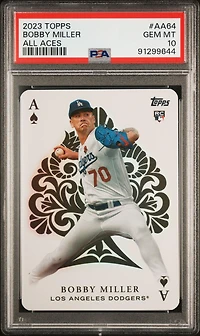 2023 Topps All Aces Aa64 Bobby Miller Update PSA 10