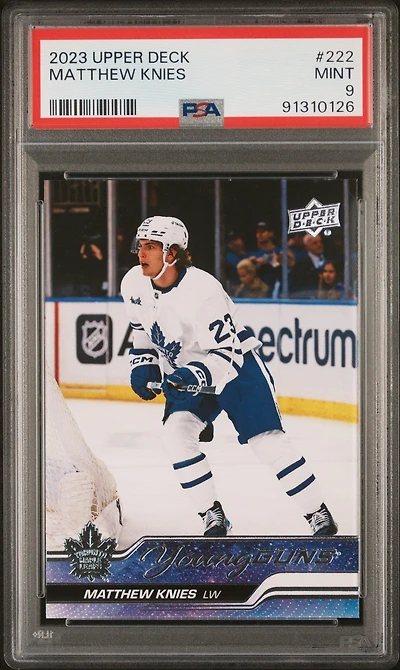 2023 Upper Deck 222 Matthew Knies PSA 9