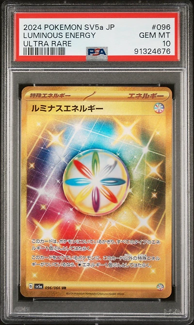 2024 Pokemon Japanese Sv5a-crimson Haze 096 Luminous Energy Ultra Rare PSA 10