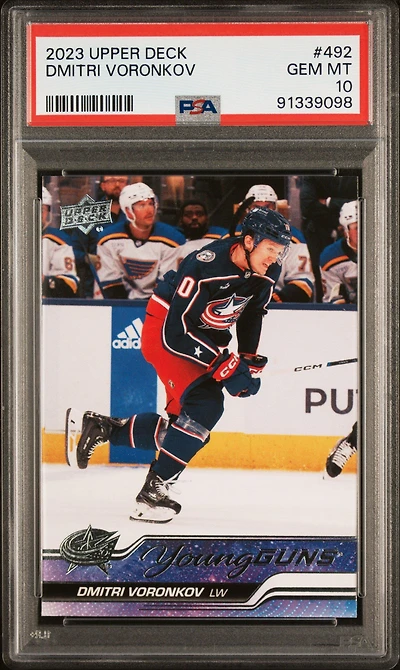 2023 Upper Deck 492 Dmitri Voronkov PSA 10