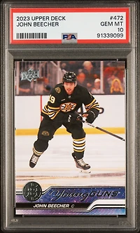 2023 Upper Deck 472 John Beecher PSA 10