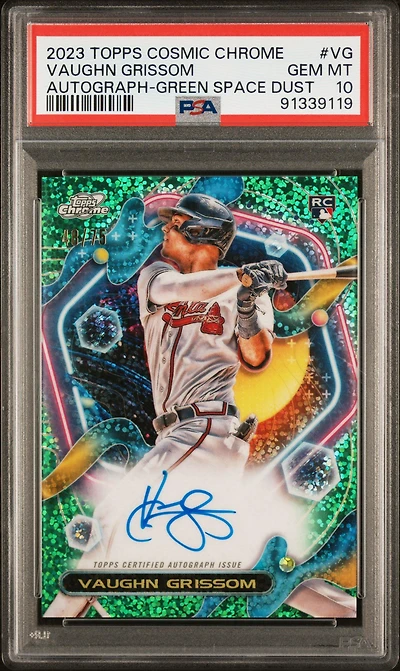 2023 Topps Cosmic Chrome Cosmic Chrome Autograph Vg Vaughn Grissom PSA 10