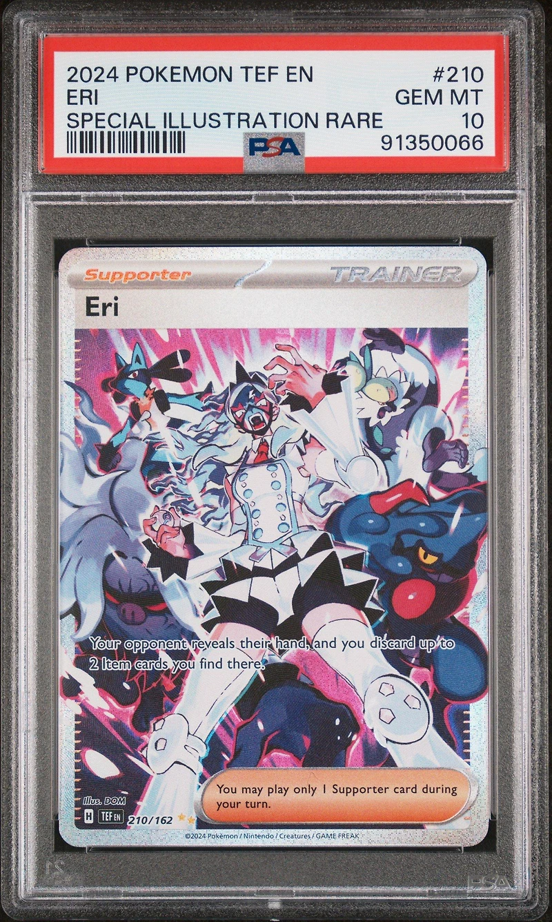2024 Pokemon Tef En-temporal Forces 210 Eri PSA