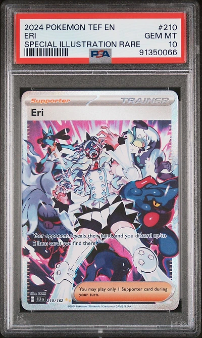 2024 Pokemon Tef En-temporal Forces 210 Eri PSA