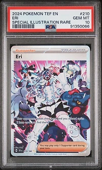 2024 Pokemon Tef En-temporal Forces 210 Eri PSA