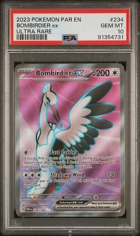 2023 Pokemon Par En-paradox Rift 234 Bombirdier Ex Ultra Rare PSA 10