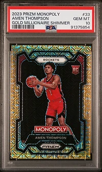 2023 Panini Prizm Monopoly 33 Amen Thompson PSA 10