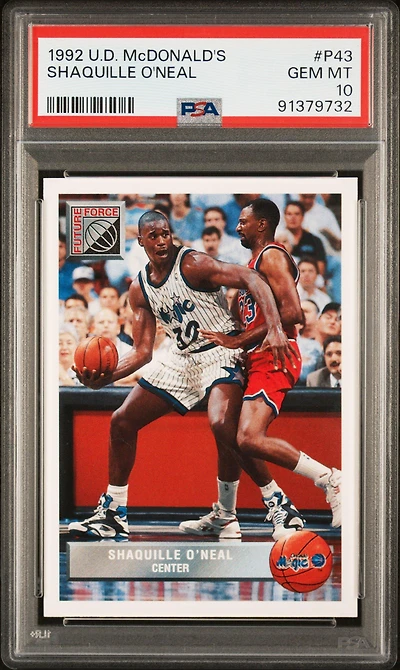 1992 Upper Deck Mcdonald's P43 Shaquille O'neal PSA 10